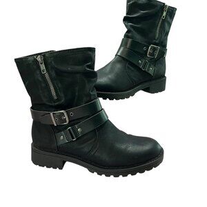 Jellypop Black Moto Boot Women's Size 9